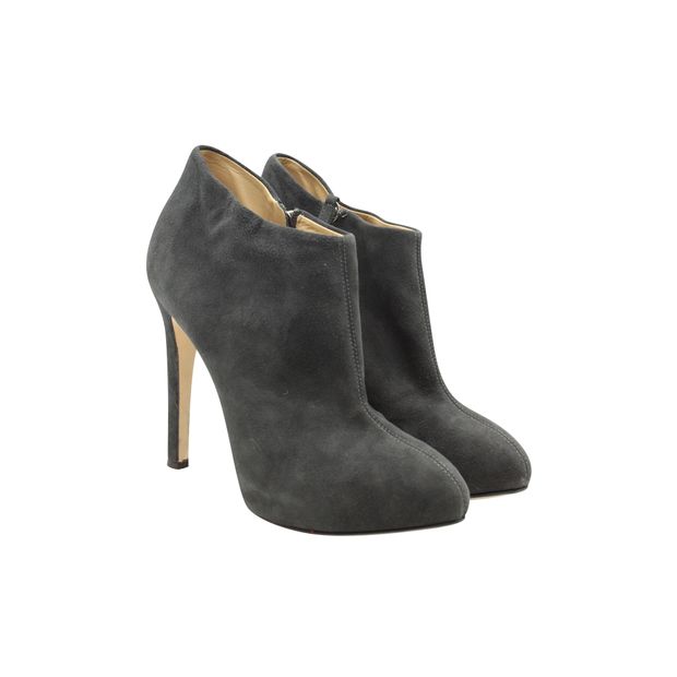 Giuseppe Zanotti Black Suede Cindy Ankle Boots