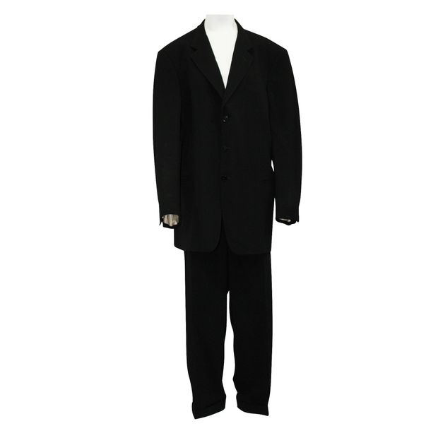 Armani Black Textured Armani Collezioni X Syd Jerome Suit