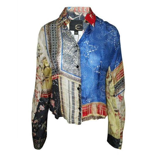 JUST CAVALLI Roberto Cavalli Multicolor Silk Shirt